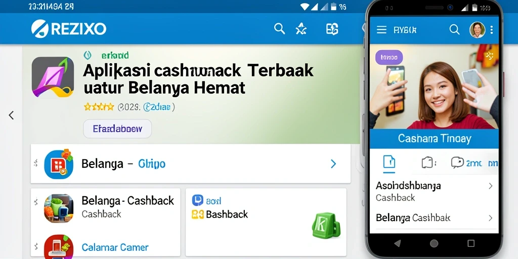 Tampilan antarmuka REZIXO yang user-friendly dan menarik.