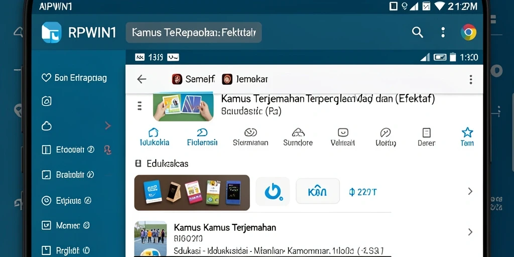 Tampilan antarmuka RPWIN1 yang sederhana dan fungsional.