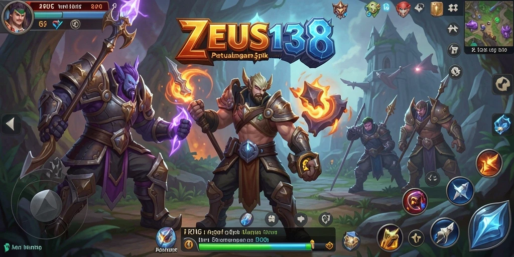 Antarmuka game ZEUS138 yang menarik dan fungsional dalam gaya RPG.